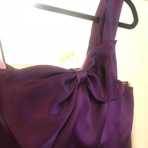 Burgundy cocktail dress